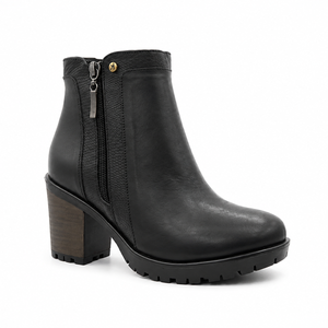 BOTIN MUJER MIKAELA CASUAL NEGRO BT167