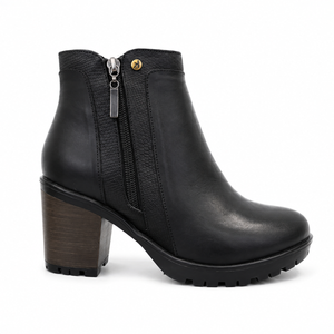 BOTIN MUJER MIKAELA CASUAL NEGRO BT167