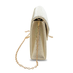 CARTERA FIESTA MUJER DORADO STHEF 8221