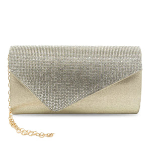 CARTERA FIESTA MUJER DORADO STHEF 8223