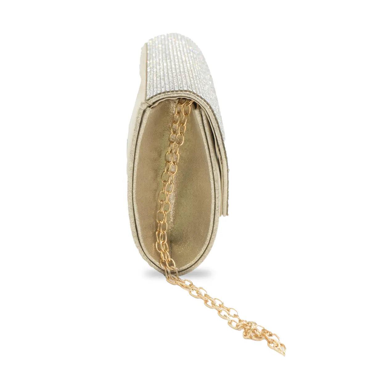 CARTERA FIESTA MUJER DORADO STHEF 8223