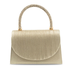CARTERA FIESTA MUJER DORADO STHEF 8228