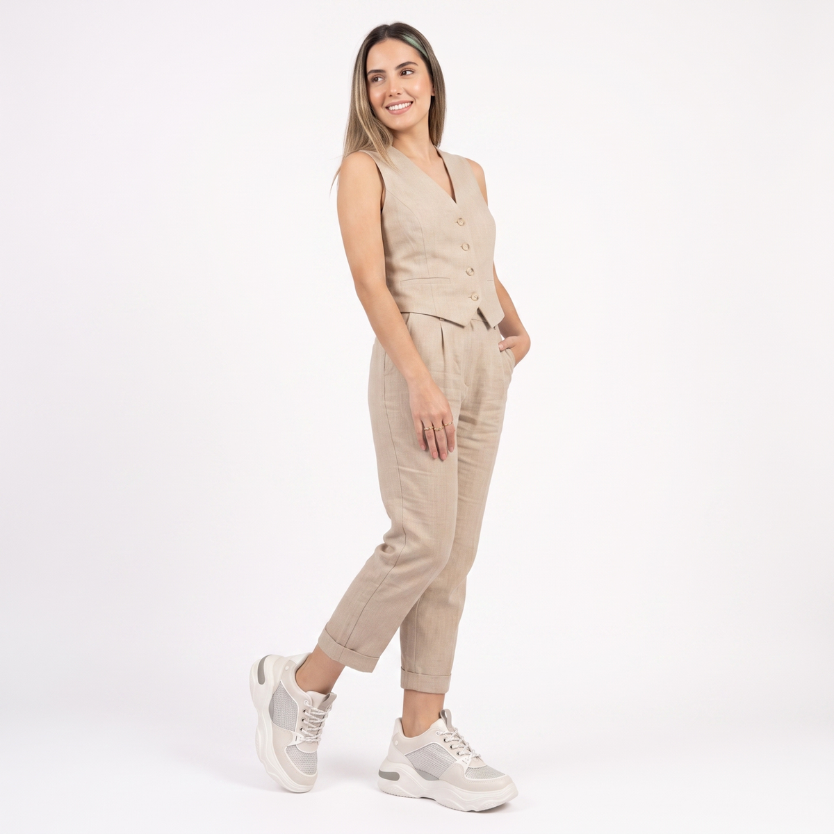 Zapatillas Mujer T4181 White/prata 37