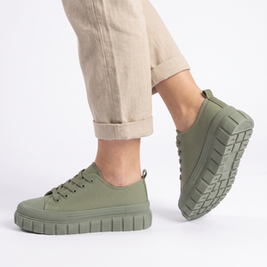 ZAPATILLA MUJER STHEF URBANA OLIVO 7569 TXTL