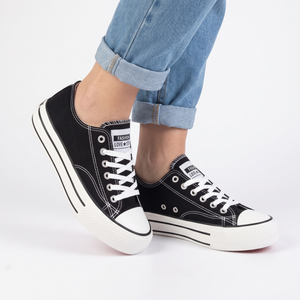 ZAPATILLA MUJER STHEF CASUAL NEGRO 8079