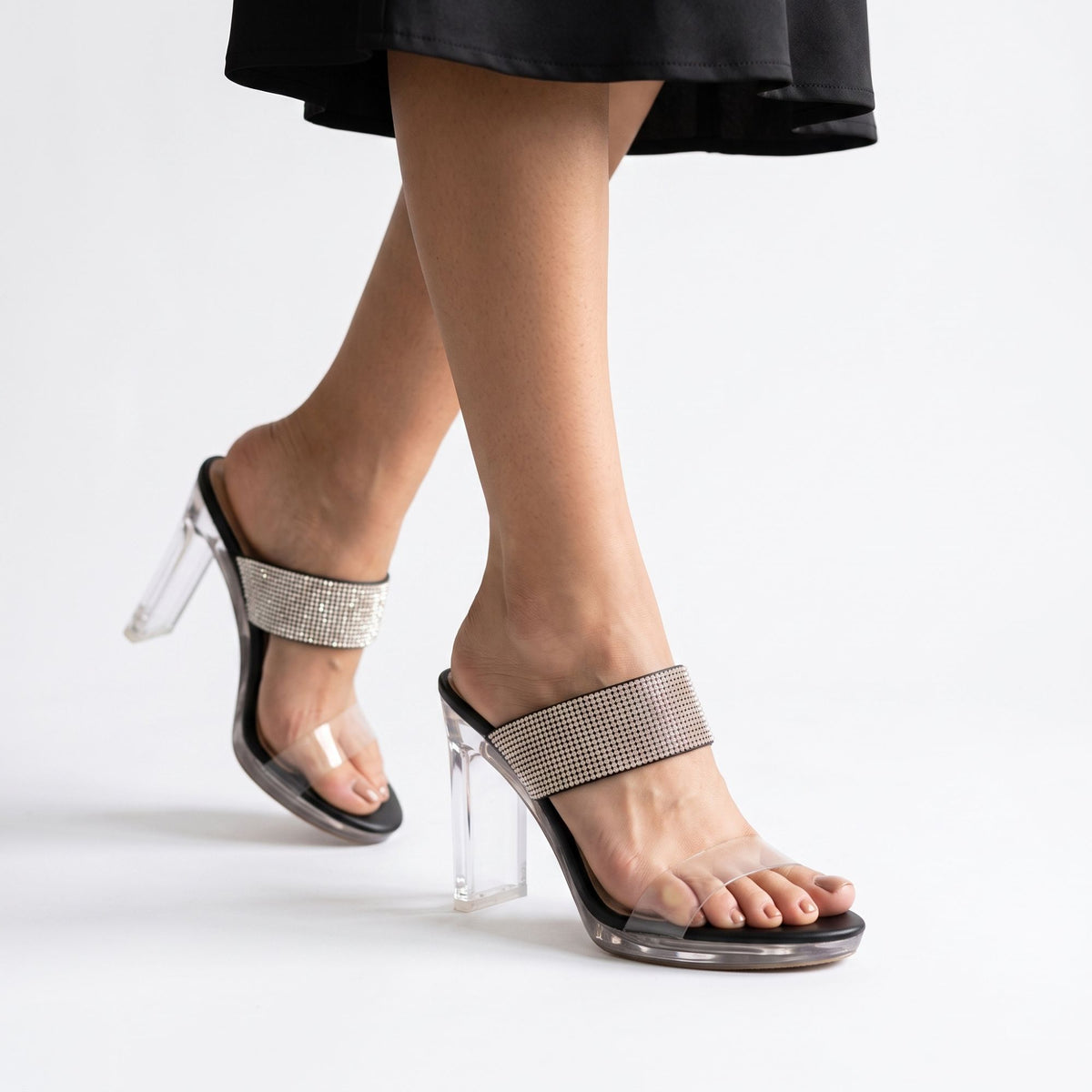 SANDALIA MUJER STHEF CASUAL NEGRO 7794