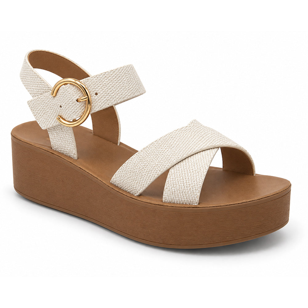 SANDALIA MUJER STHEF CASUAL BLANCO 8372