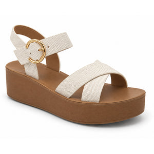 SANDALIA MUJER STHEF CASUAL BLANCO 8372