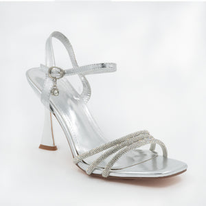 SANDALIA MUJER STHEF FIESTA PLATA 8521