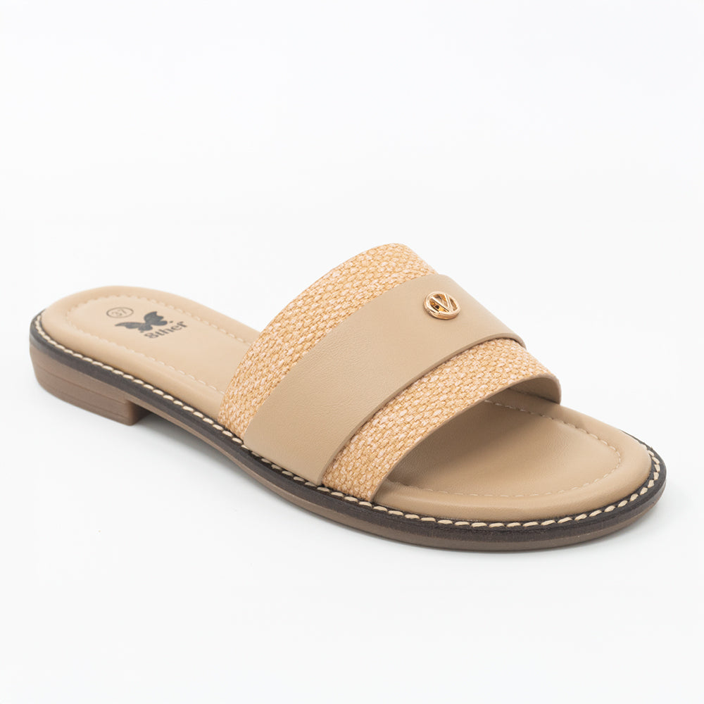 SANDALIA MUJER STHEF CASUAL BEIGE 8454
