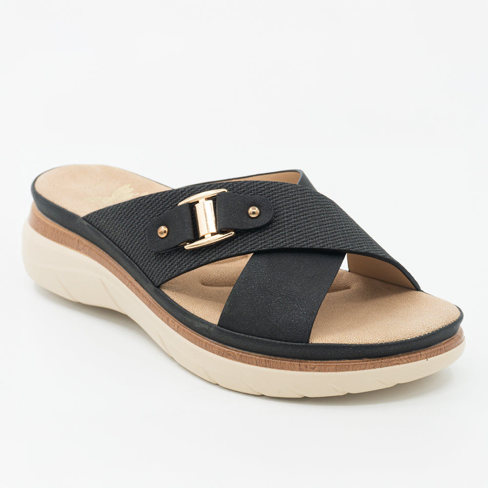 SANDALIA MUJER STHEF CASUAL NEGRO 8471