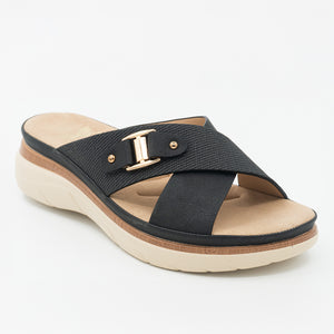 SANDALIA MUJER STHEF CASUAL NEGRO 8471