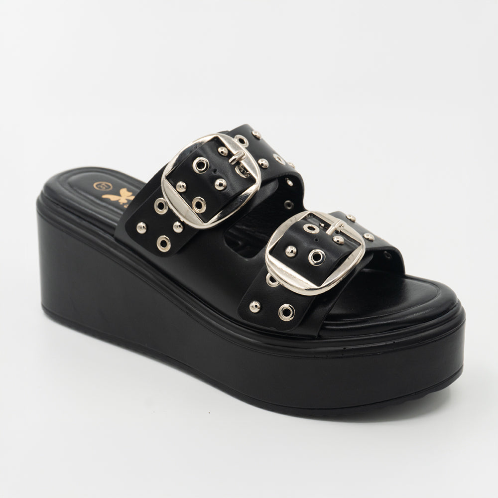SANDALIA MUJER STHEF CASUAL NEGRO 8437