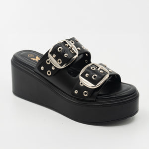 SANDALIA MUJER STHEF CASUAL NEGRO 8437