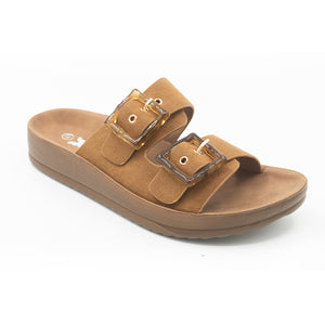 SANDALIA MUJER STHEF CASUAL MARRON 8425