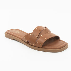 SANDALIA MUJER STHEF CASUAL CAMEL 8450