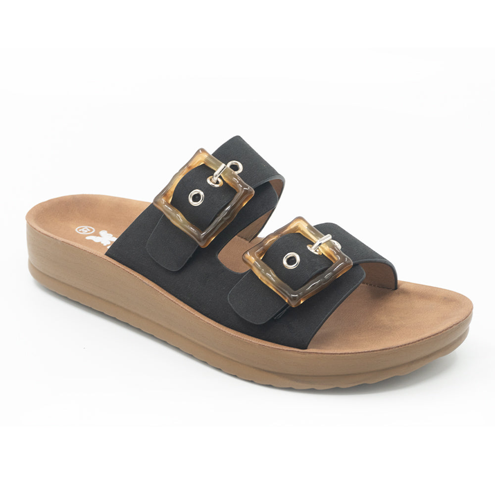 SANDALIA MUJER STHEF CASUAL NEGRO 8425
