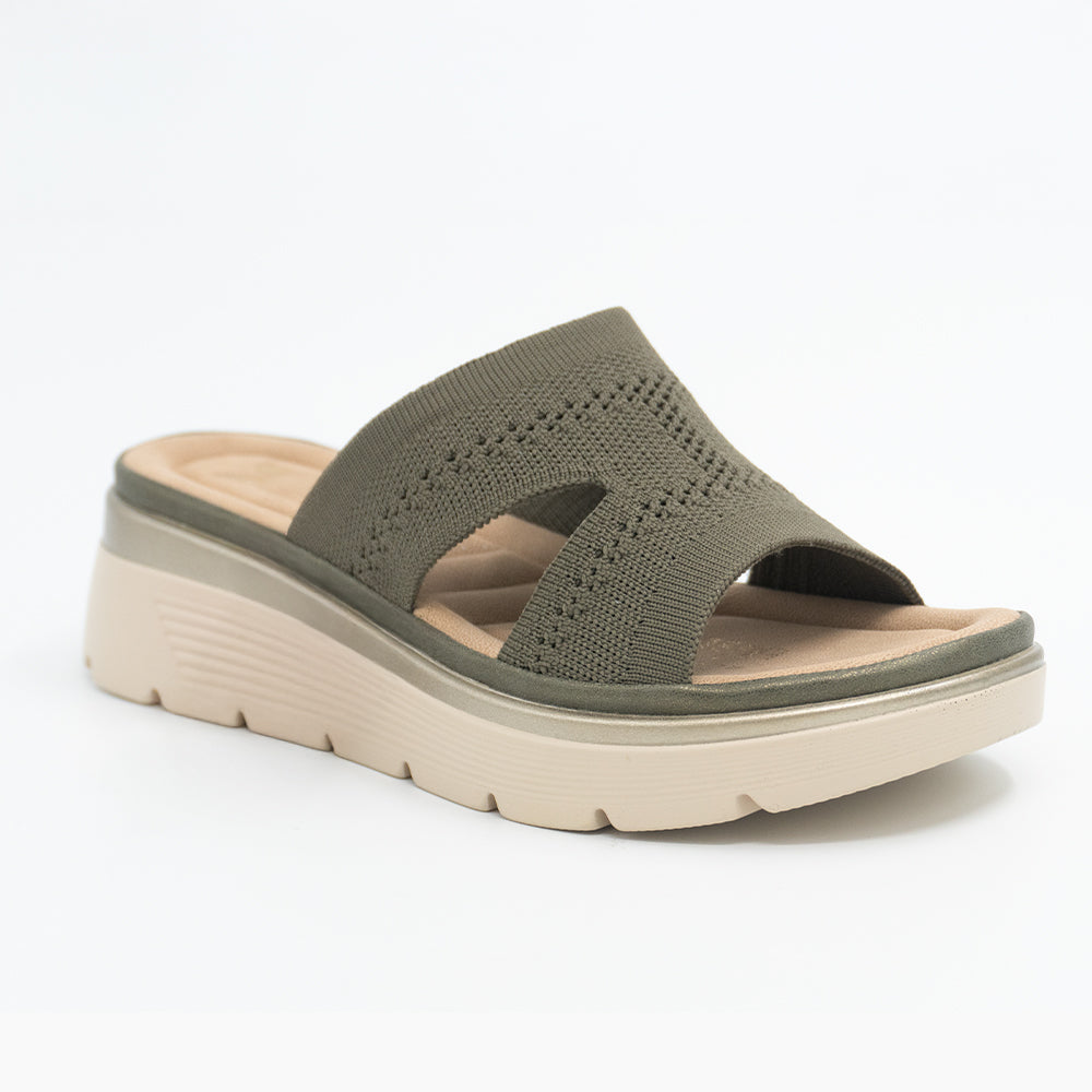 SANDALIA MUJER STHEF CASUAL OLIVO 8472