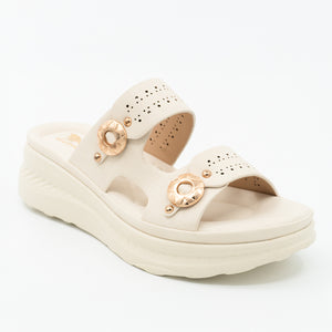 SANDALIA MUJER STHEF CASUAL BEIGE 8466