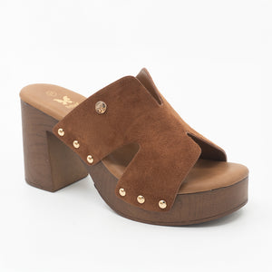 SANDALIA MUJER STHEF CASUAL MARRON 8434