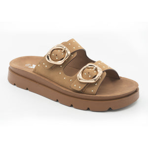 SANDALIA MUJER STHEF CASUAL BEIGE 8428