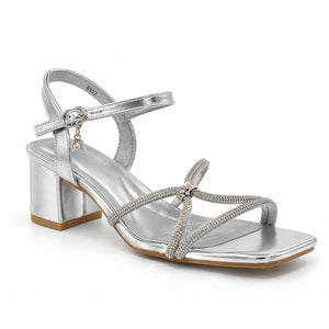 SANDALIA MUJER STHEF FIESTA PLATA 8527