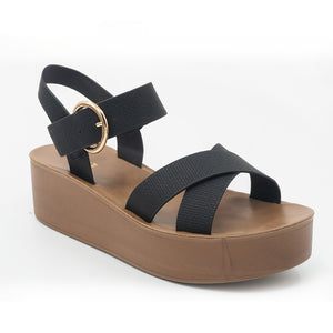 SANDALIA MUJER STHEF CASUAL NEGRO 8372