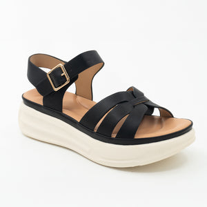 SANDALIA MUJER STHEF CASUAL NEGRO 8447