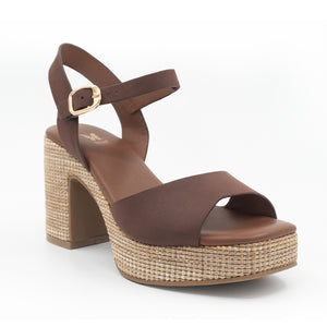 SANDALIA MUJER STHEF CASUAL CAFE 8420