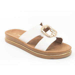 SANDALIA MUJER STHEF CASUAL BLANCO 8379