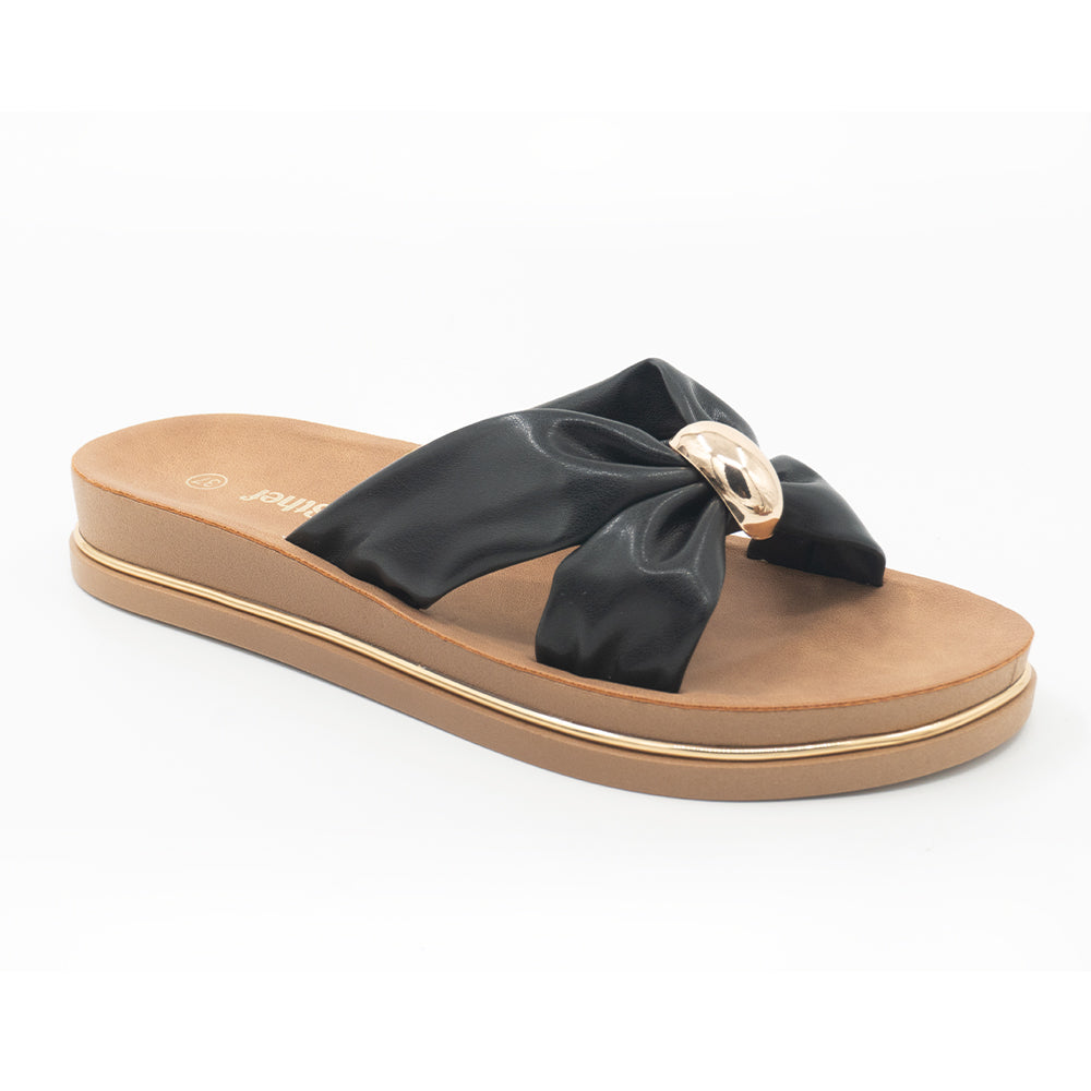 SANDALIA MUJER STHEF CASUAL NEGRO 8380