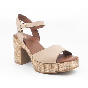 SANDALIA MUJER STHEF CASUAL BEIGE 8420
