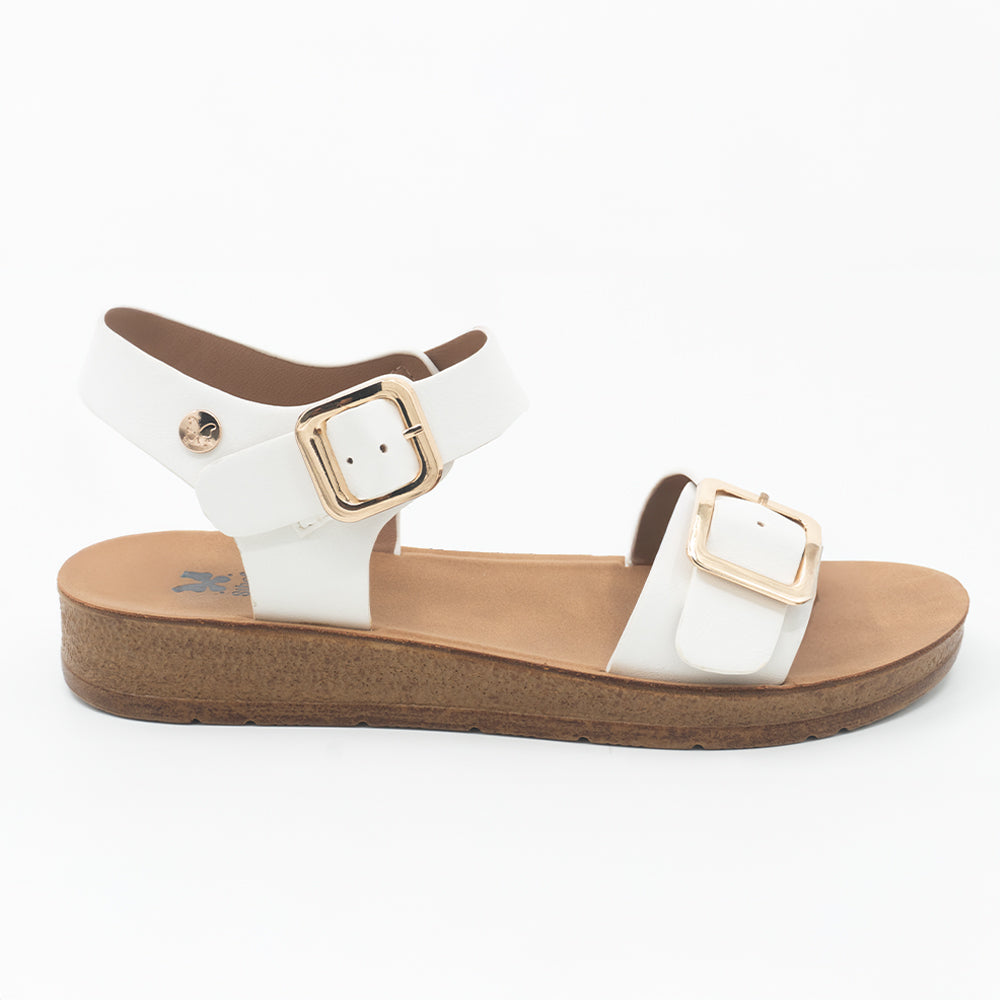 SANDALIA MUJER STHEF CASUAL BLANCO 8463