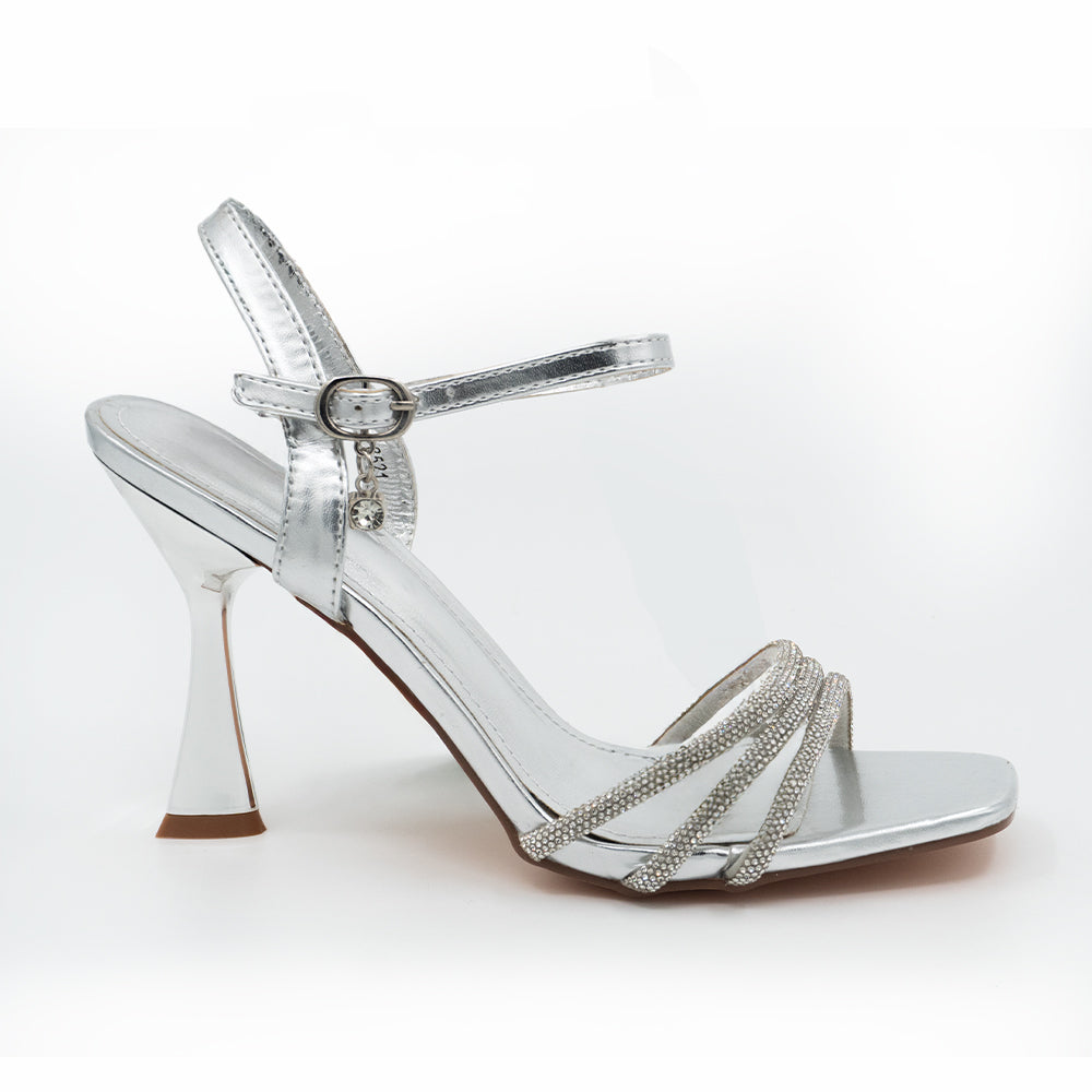SANDALIA MUJER STHEF FIESTA PLATA 8521