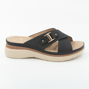 SANDALIA MUJER STHEF CASUAL NEGRO 8471