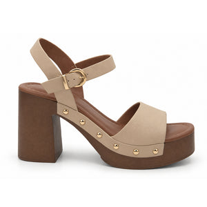 SANDALIA MUJER STHEF CASUAL BEIGE 8415