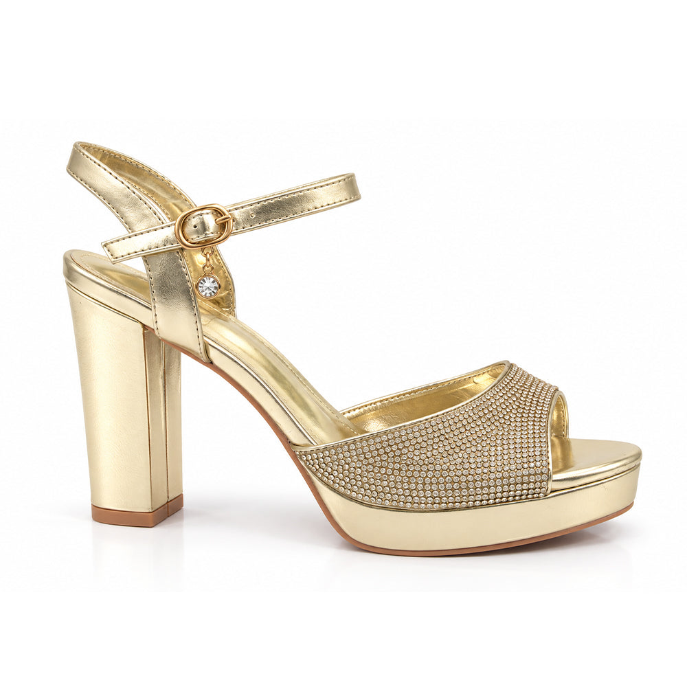 SANDALIA MUJER STHEF FIESTA DORADO 8534