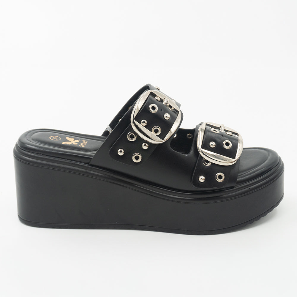 SANDALIA MUJER STHEF CASUAL NEGRO 8437