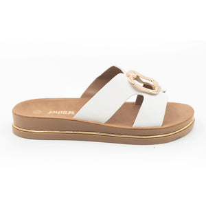 SANDALIA MUJER STHEF CASUAL BLANCO 8379