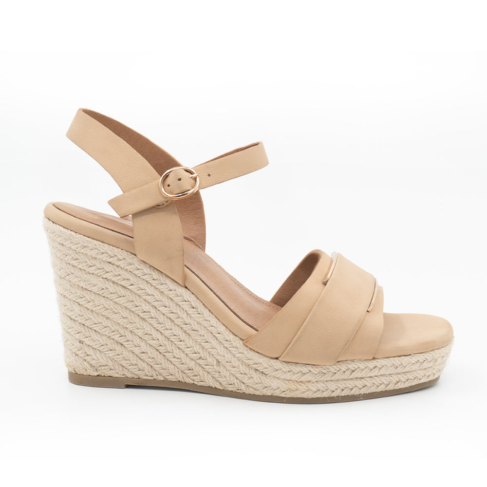 SANDALIA MUJER STHEF CASUAL BEIGE 8421