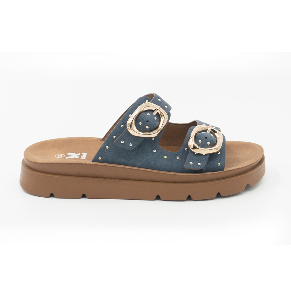 SANDALIA MUJER STHEF CASUAL AZUL 8428