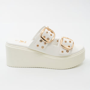 SANDALIA MUJER STHEF CASUAL BLANCO 8437