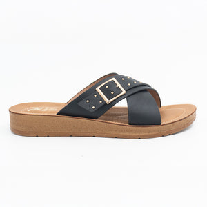 SANDALIA MUJER STHEF CASUAL NEGRO 8464