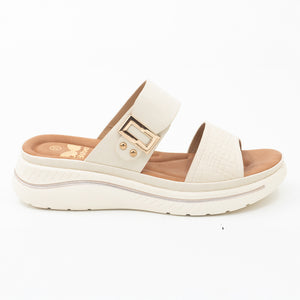 SANDALIA MUJER STHEF CASUAL BEIGE 8446