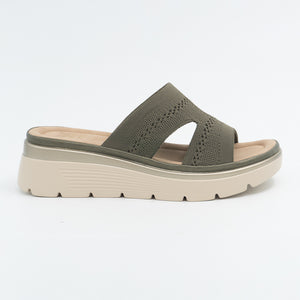 SANDALIA MUJER STHEF CASUAL OLIVO 8472