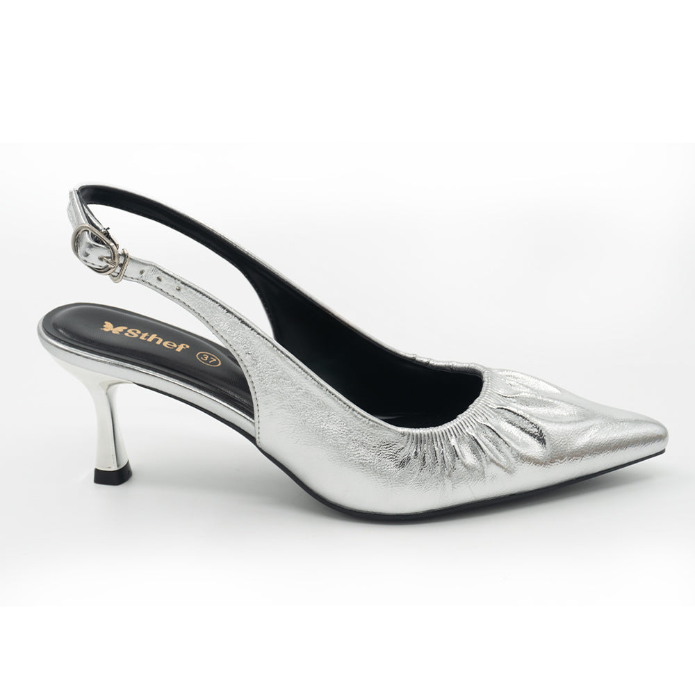 ZAPATO MUJER STHEF FIESTA PLATA 8485