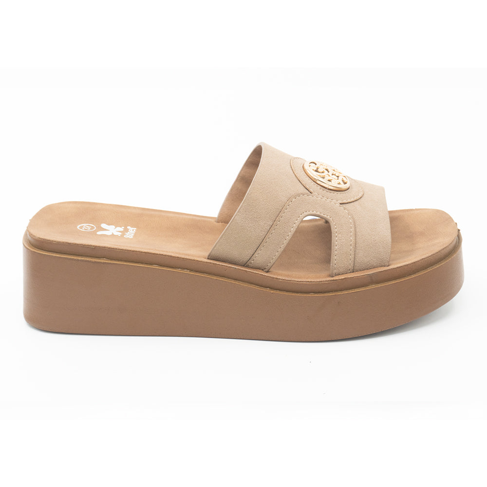 SANDALIA MUJER STHEF CASUAL BEIGE 8429