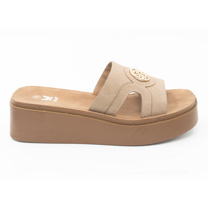 SANDALIA MUJER STHEF CASUAL BEIGE 8429