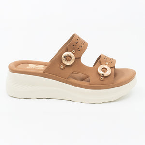 SANDALIA MUJER STHEF CASUAL CAMEL 8466