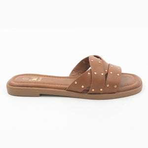 SANDALIA MUJER STHEF CASUAL CAMEL 8450